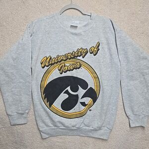 Vintage Iowa‎ Hawkeyes Crewneck Sweatshirt Tultex 1990s Vtg College Large